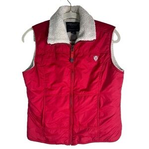 American Eagle Outfitters Sherpa Lined Nylon Vest.